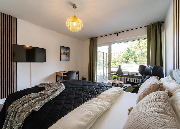 Businessapartment I Balkon I Messe I Parken I Schnelles Wlan *