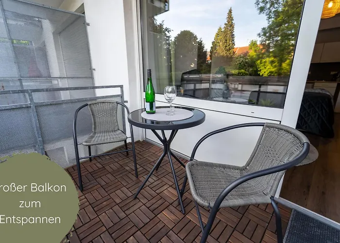 Businessapartment I Balkon I Messe I Parken I Schnelles Wlan *